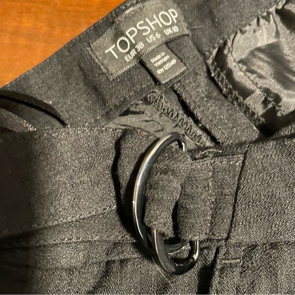 🌸3 for $20 TOPSHOP Black Linen Pants Size M - Picture 7 of 15